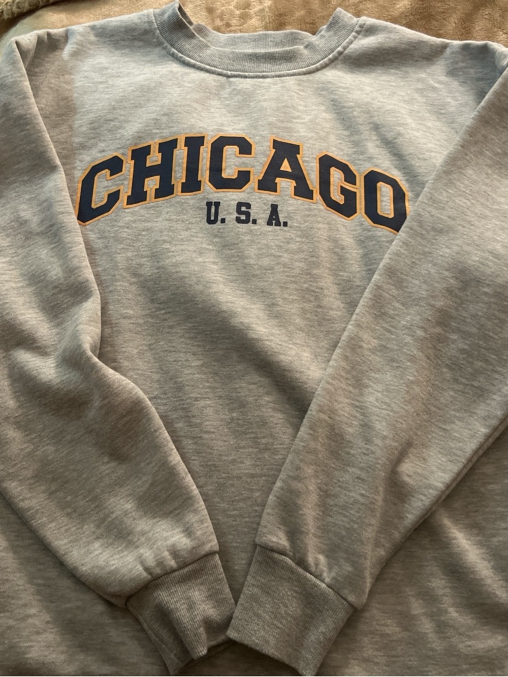 Chicago USA Gray Crewneck Sweatshirt